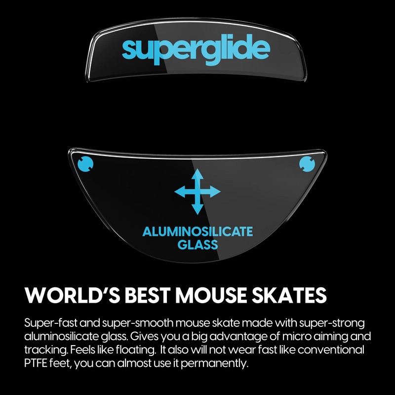 Superglide - Fastest and Smoothest Mouse Feet/Skates Made with Ultra