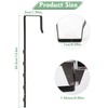 FWUNYVN 2 Pairs Over-The-Door Mirror Hanger, Adjustable Door Mirrors Hook