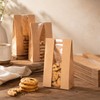 WNSIRVY 50 Pack Cookie Bags with Window, 3.5"x 2.3"x7.5" Kraft