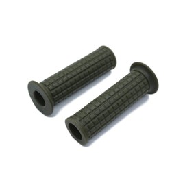 Beatus Bike Handle Grip 22.2mm 1 inch/25 mm Through Type Universal Block Pattern (Green, φ22.2mm)