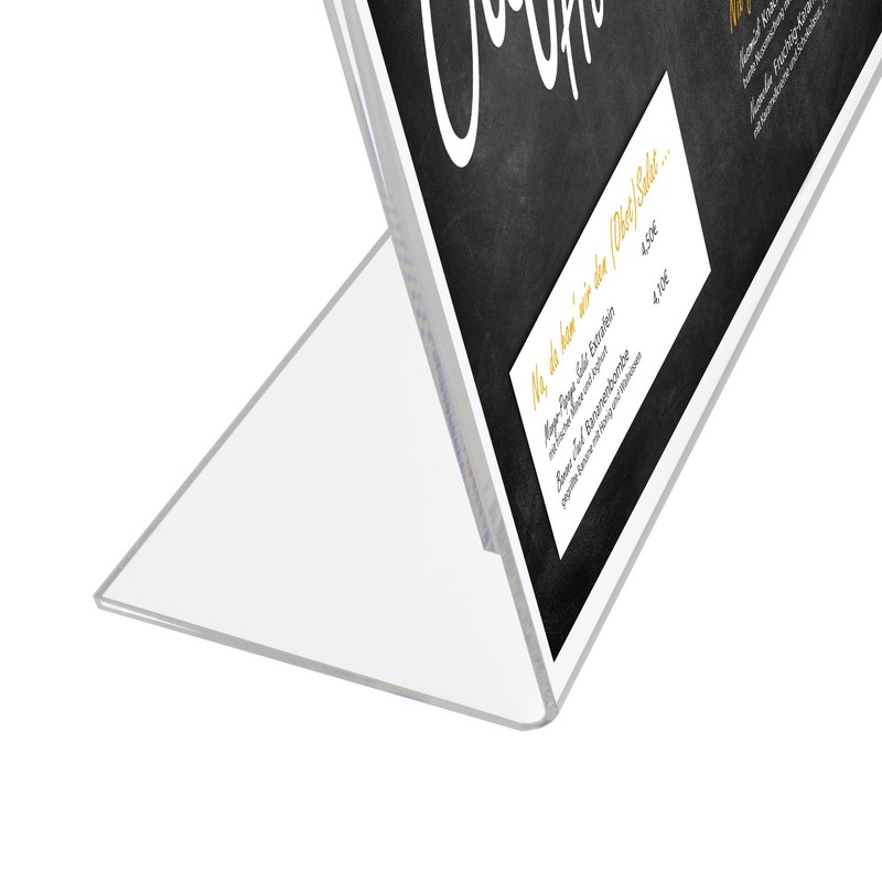 HMF 46935 Acrylic Menu Holder inclined | DIN A4 Landscape