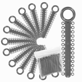 1040 Power Sticks Ligature Ties Orthodontic Ligature O-Ties, Elastic Ligature Bands, Elastic ties O-Rings Elastic Bands for Braces 26 ties on each stick (Silver)