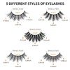 DYSILK 5 Pairs 6D Mink Eyelashes 5 Styles Mixed Lashes