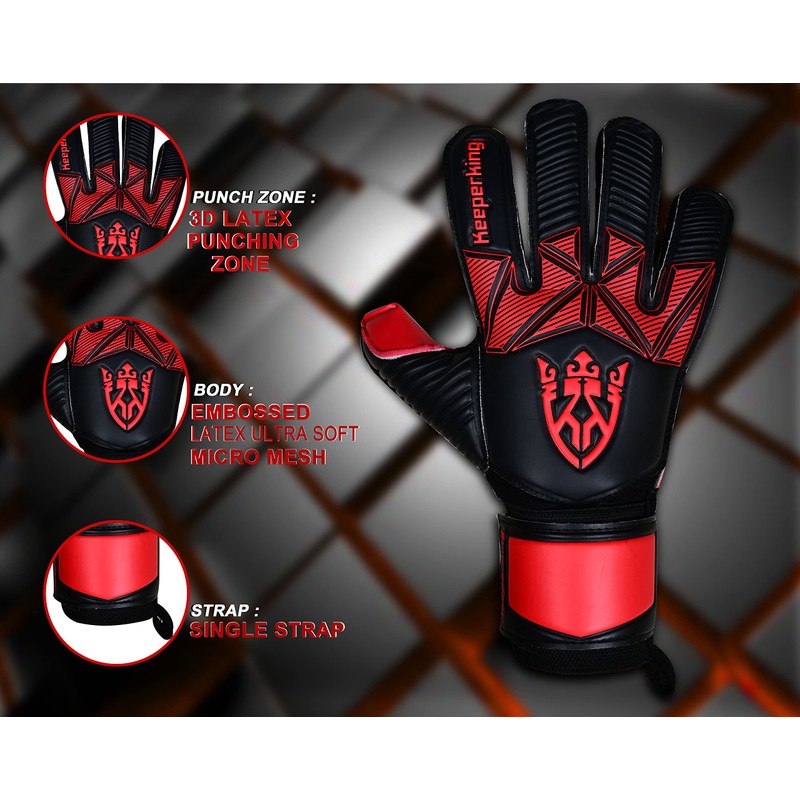 Keeperking Goalkeeper Gloves Children Youth Adults Football Gloves without Fingersave