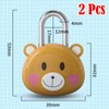LHLZNB 2PCS Lovely Locker Padlocks，Small Padlocks with Keys，Padlock for Suitcase，Suitcase