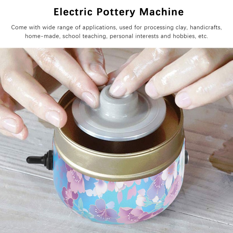 Mini Pottery Wheel Machine Children Small DIY HandMade Clay Craft