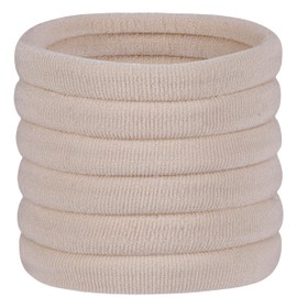 60 Pcs 2 Inch Blonde No Damage Hair Ties for Women Thick Hair, Large Soft Seamless Nylon Fabric Elastic Hair Ties Ponytail Hair Holders Hair Elastics Hair Band for Women