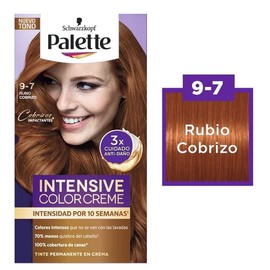 Tinte para cabello Palette Intensive Color Creme Kit Rubio Cobrizo 9-7 50ml