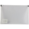 Q-Connect Transparent A4 Document Zip Wallet - Pack of 10