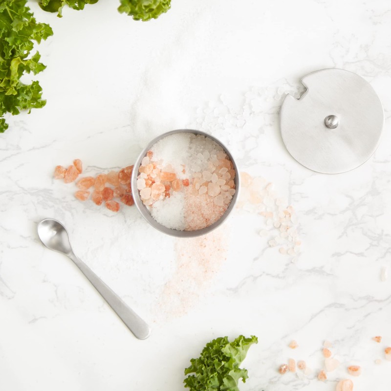 RSVP International Endurance Kitchen Collection Salt Cellar Set with Spoon,