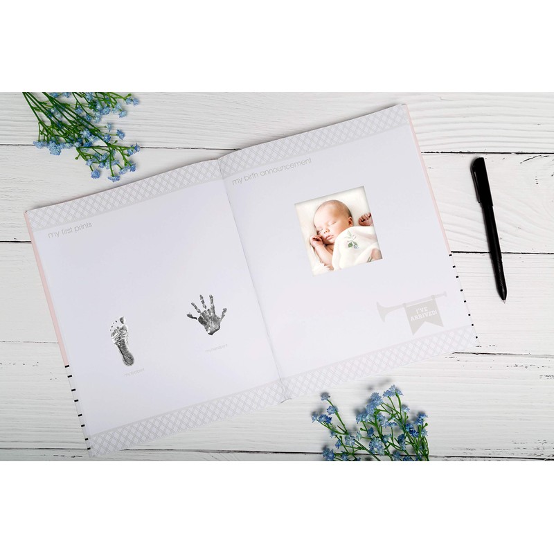 Pearhead Hello Beautiful Baby Memory Book, Milestone Journal, New Mum
