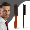 Pack of 3 Boar Bristle Brush Hair Brush with Wooden