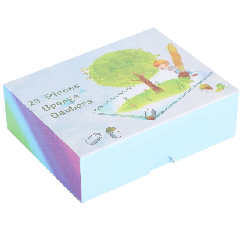 20pcs Sponge Daubers Painting Drawing Graffiti DIY Smearing Coloring Finger