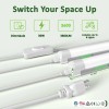 Zi-Zohnson 6 Pack 6CCT Triac Dimmable 4FT Led Shop Lights,
