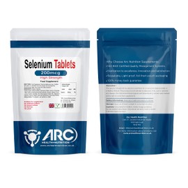 Selenium 200mcg Vegetarian & Vegan Mineral Supplement 360 Tablets, Made in UK