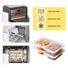 PEAPIN 20PCS Reusable Double Food Containers Compartment Condiment Containers Thickened