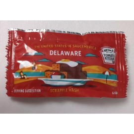 Heinz Hard To Find- 2023 Heinz Saucemerica Ketchup Packet - Delaware - 1/50