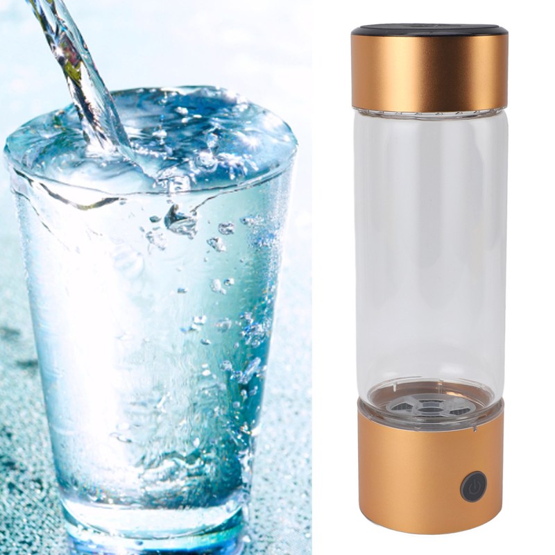 Hydrogen Water Bottle Portable 410ml Hydrogen Rich Water Glass Cup
