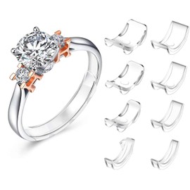 SINEGAR Ring Sizers for Loose Rings Ring Guards for Loose Rings Fit Any Rings, Invisible Ring Size Adjuster Never Sliding Off and Spinning