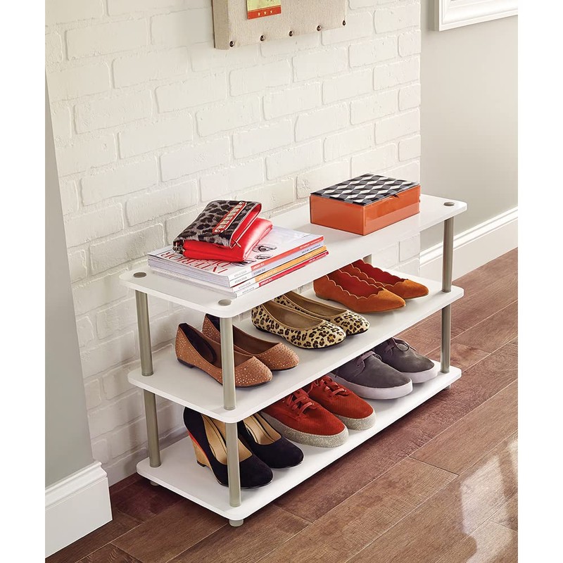 ClosetMaid 3-Tier Shelf Organizer Unit for Shoes, Accessories, Hats, Purses,