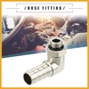 Partuto Universal Car 90 Degree Brass Fitting Hose Adapter, Hose