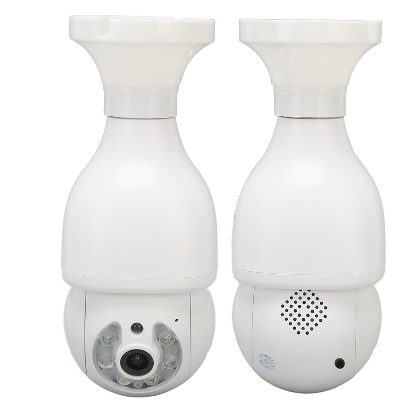 WiFi Security Camera 1080P Night Vision Motion Detection E27 Screw