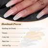 GlamRays Press on Nails Medium Caffin False Nail Shiny False