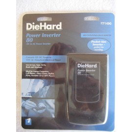 DieHard 80 Watt Power Inverter (Model 28-71490) One 110V AC Outlet and One USB Power Port