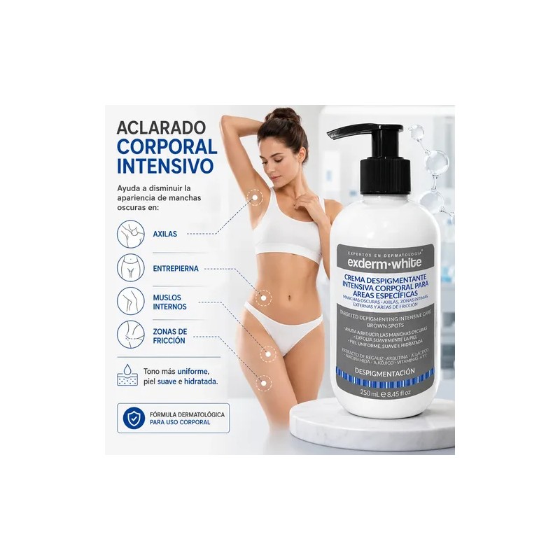 Exderm White Crema Despigmentante Intensiva Corporal 250