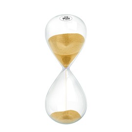 Hourglass Sand Timer 15 Minutes, High Gold Sand Clock 15 Min, Hand Blown Sand Watch, Large Hour Glass Sandglass, Reloj de Arena 15 minuto for Home Yoga Game Office Decor