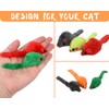 ds. distinctive style 12 Pcs 4" Furry Cat Toy Mice,