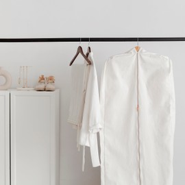 100% Cotton Foldable Garment Storage Bag | Garment Bags For Travel | Storage Bag for Dresses, Coats, Robes, Furs, Suits (1-3 Garments)