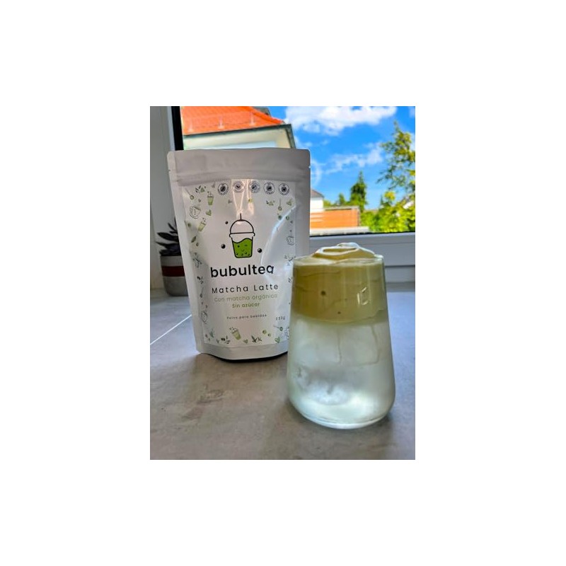 Matcha orgánico en polvo para bebidas, endulzado con Xilinat y