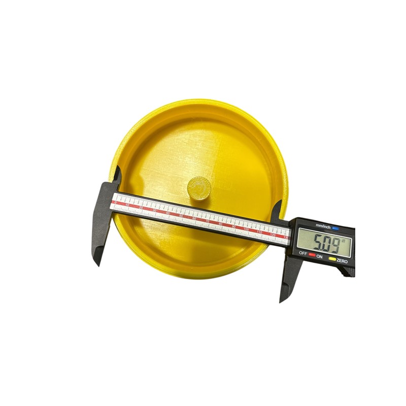 5 Inch Angle Grinder Disc Storage Container, Yellow Portable Wheel