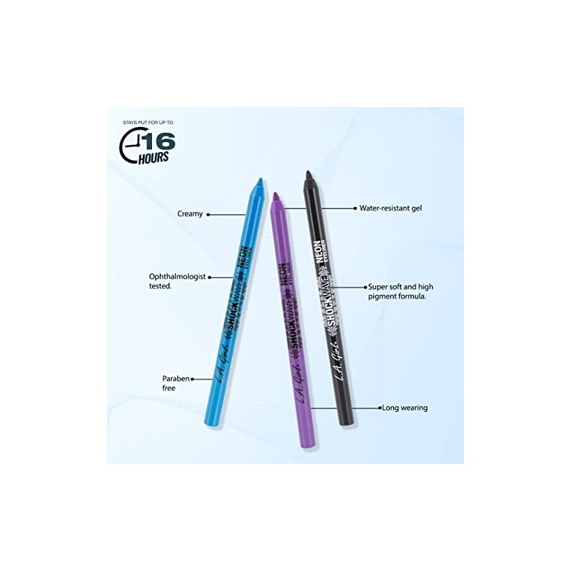 L.A. Girl Shockwave Neon Eye Liner, Electric