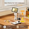 LM115 LCD Digital Coin Microscope for Adults and Kids, 5''