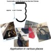 ROFLYER 4Pcs Various Designed Purse Hanger Table Hook with Pouch