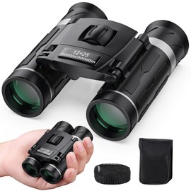 Binoculars for Live Use, 12x Opera Glasses, Ultra Lightweight, Ideal for Children and Women; Binoculars for Watching Sports, Concerts, Vibration Proof, Lightweight, Compact, Waterproof, Adjustable