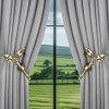 SUQ I OME 1 Pair of Leaf Shaped Curtain Holdbacks