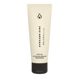 Avocado Zinc SPF30 Natural Body Sunscreen, 200ml