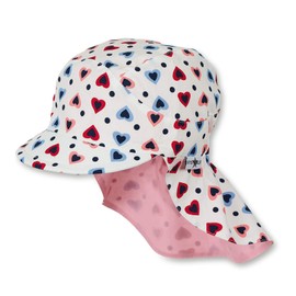 Sterntaler Girls' Cap with Neck Protection White (Casquette Avec Protã£â¨ge-nuque) - White (White 500) Not Applicable, size: 49