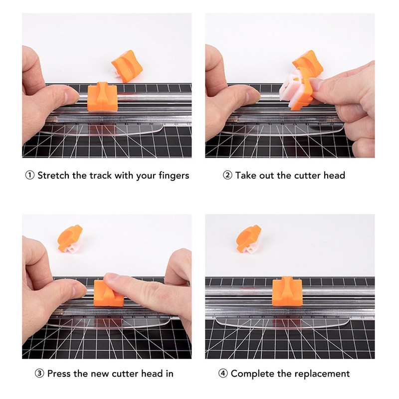 Paper Cutter 12in A4 Office Trimmer Crafting Scrapbooking Tool with