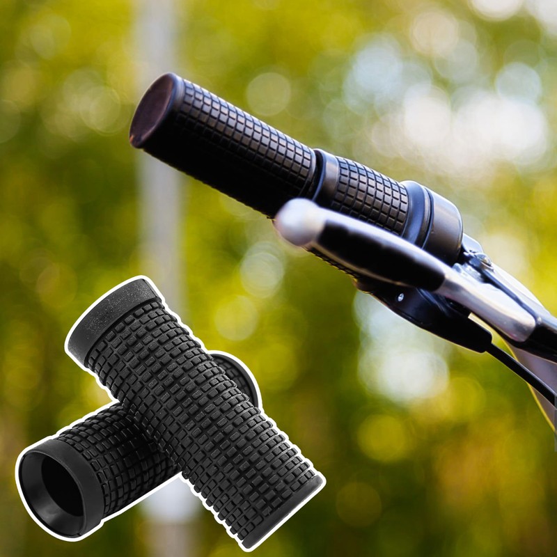 1 Pair MTB Bike Short Handlebar Grips 20x74mm/0.78x2.91inch, Bar Twist