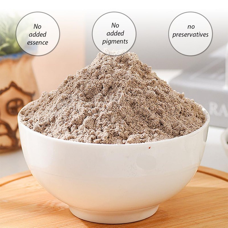 SIJIYUNLI-Hand Grinding Black Sesame Paste 500g/17.63oz Breakfast, black sesame sauce,