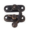 30 Pieces Small Box Latch Hasps, Antique Right Latch Hook