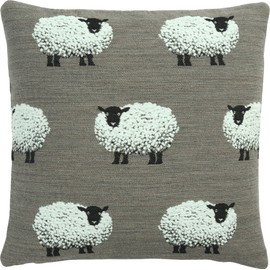 Sander Cushion Cover Fluffy Gang Brown Size 40 x 40 cm