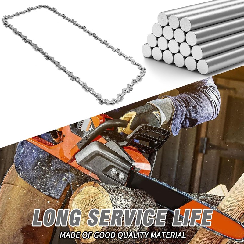 Hoypeyfiy 2 Pcs 14" 3/8” Pitch 52 Driver Link Chainsaw