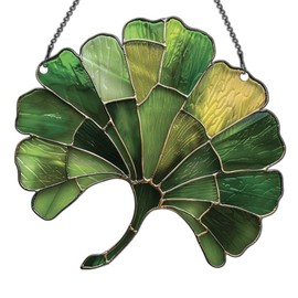 Ginkgo Leaf Ornament Acrylic Window Hanging, Gift for Plant Lovers, Home Wall Room Hanging Decor, Christmas Decorations