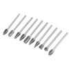 One Set 10 Tungsten Steel Carbide Burrs for Rotary Tool