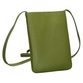 Aspersio Stylish Sacoche Thin Mini Shoulder Bag Bag, holy green, S